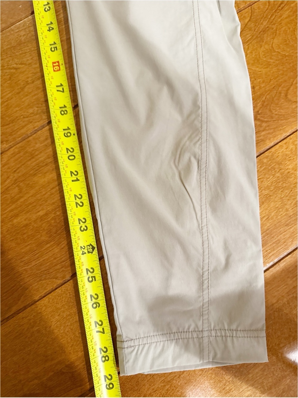 LL Bean Hiking Pants Womens 10 Regular Beige Nylon Spandex Outdoor Pockets - Picture 10 of 11